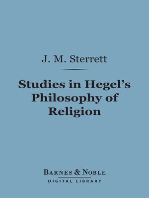 cover image of Studies in Hegel's Philosophy of Religion (Barnes & Noble Digital Library)
